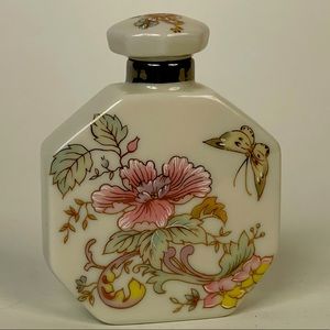 Decorative stoppered ceramic bottled.